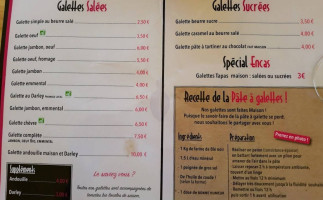 Le Café De La Plage menu