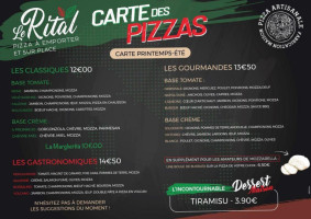 Le Rital menu