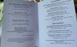 Mariottat La Table Privee menu