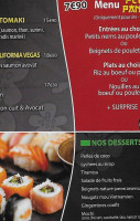 Amitié menu