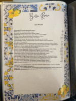 Bella Roma menu