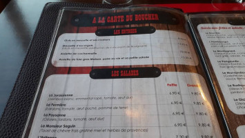 La Table Du Boucher menu