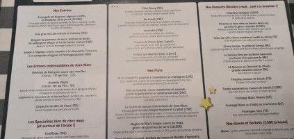 Auberge D'ayze Chez L'anaïs menu