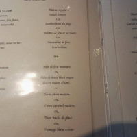 Le Léman menu
