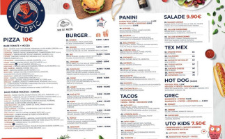 Utopic Juziers Burger Pizza menu