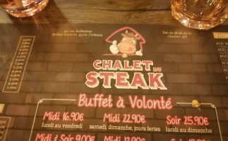 Chalet Du Steak food