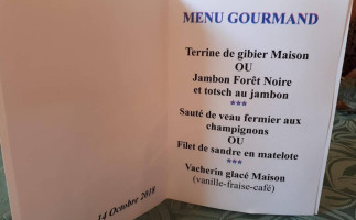 La Schlitte menu