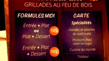 Le Saint Gilles menu
