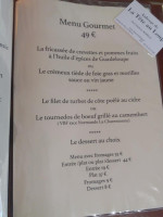 La Tête Au Loup menu
