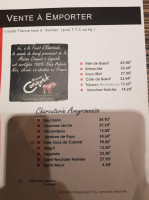 Le Bistro Aveyronnais menu