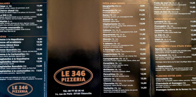 Pizzeria Le 346 menu