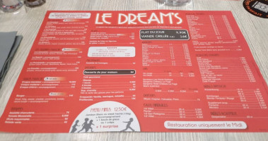 Le Dreams menu