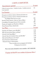 Kitch'n Cafe Les 3 B menu