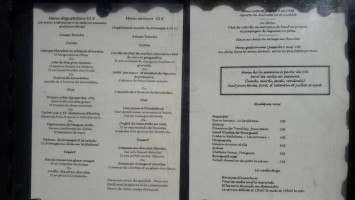 La Vieille Forge menu