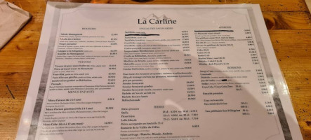 La Carline menu