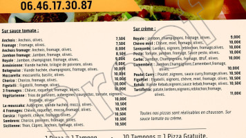 Pizza Marion menu