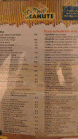 La Cahute menu