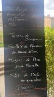 La Table menu