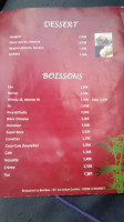 Le Bambou menu