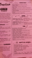 Basilico menu