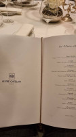 Le Pre Catelan menu