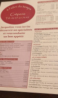 Crêperie A L'abri Du Temps menu