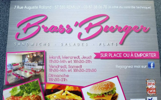 Brass'burger menu