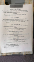 La Cote Verte menu