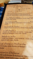 Plaisirs D'antan Estaminet Salle De Receptions menu