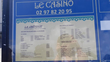 Le Casino Beach Plage De Port Louis menu