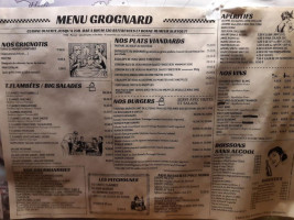 Le Grognard menu