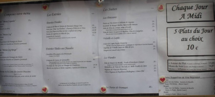 Restaurant Le Coq Rouge menu