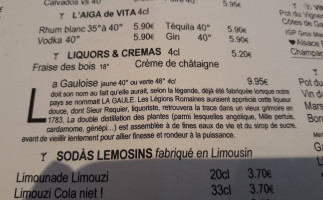 Le Bistrôt Limousin Lo Bistròt Lemosin menu