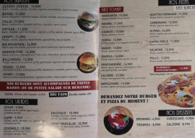 Burgerstore Pizzateca menu