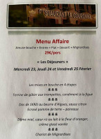 La Couronne à Tagsdorf Gastronomique Epicerie Fine Et Brasserie menu