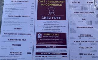 Café Du Commerce Chez Fred menu