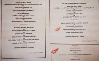 La Régence menu