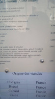 Le Physalis menu