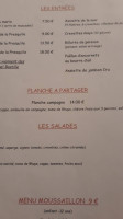 La Chaloupe menu