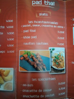 Snack Pad Thaï menu