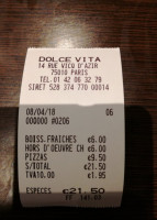 Dolce Vita menu