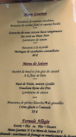Auberge La Meunière menu