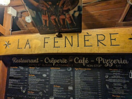 La Feniere menu