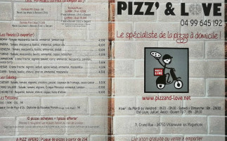 Pizz Love menu
