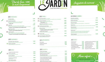 Le Jardin menu