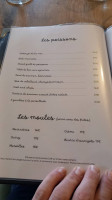 Hôtel Le Spéranza menu