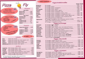 Pizza Fly menu