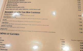 La Chicorée menu