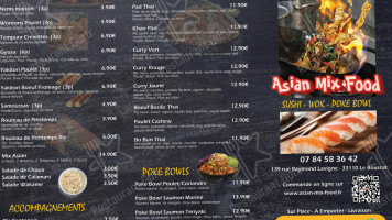 Asian Mix Food menu