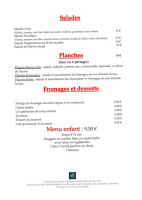Le Café De La Bourse menu